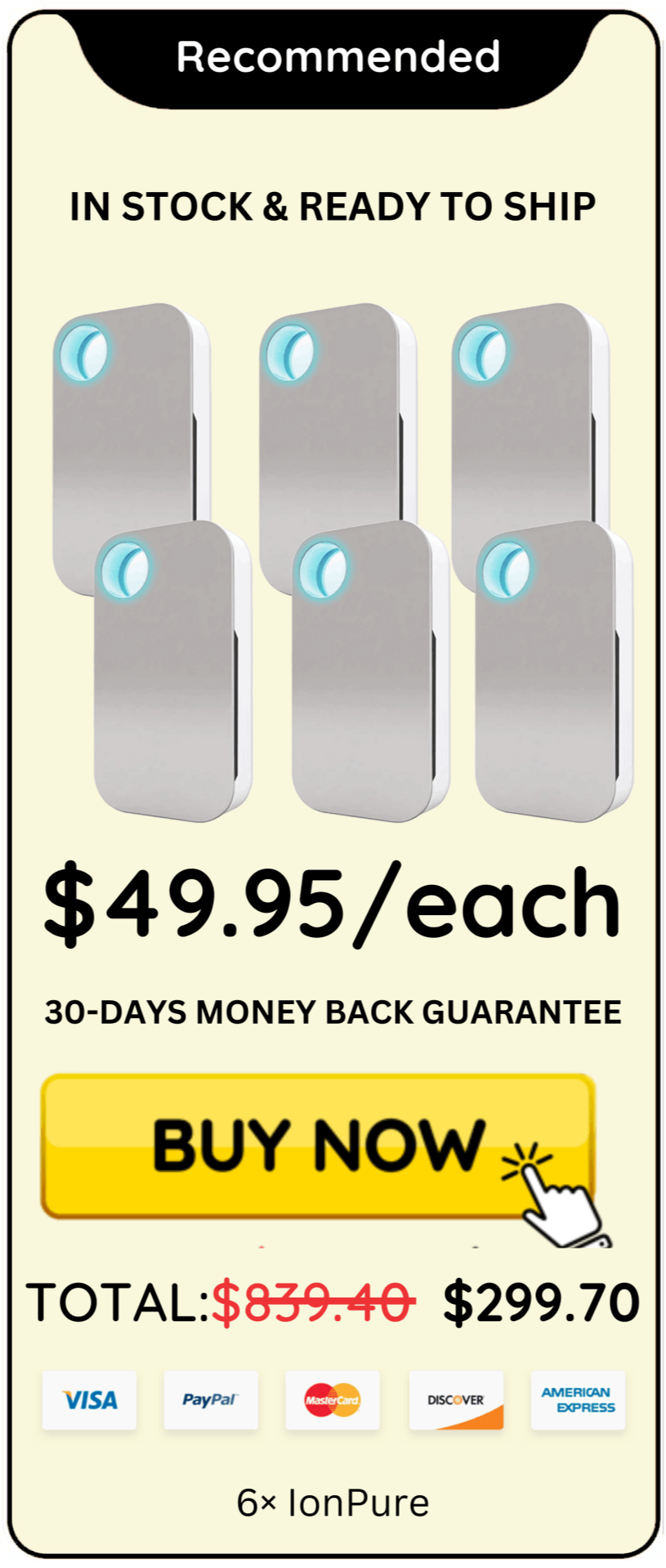 IonClear offer price